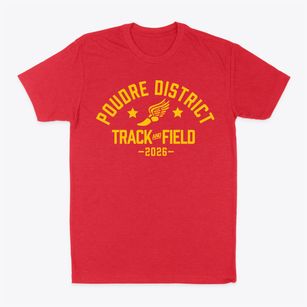 Poudre School District Track and Field Classic Dad T-Shirt
