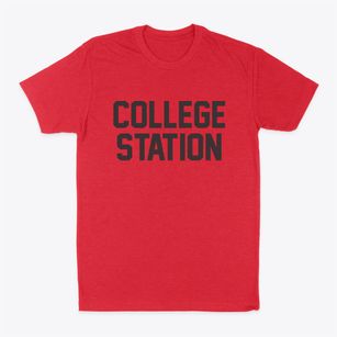 College Station Texas Classic Block Classic Dad T-Shirt
