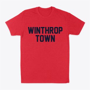 Winthrop Town Massachusetts Classic Block Classic Dad T-Shirt