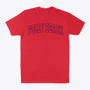 Folly Beach South Carolina Trendy Block Classic Dad T-Shirt