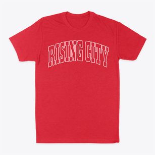Rising City Nebraska Trendy Block Classic Dad T-Shirt