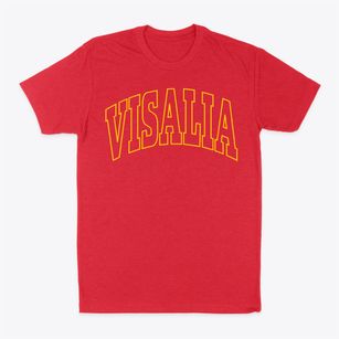 Visalia California Trendy Block Classic Dad T-Shirt