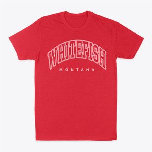 Whitefish Montana Inline Classic Dad T-Shirt