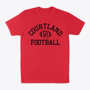 Courtland Wisconsin Football Classic Dad T-Shirt