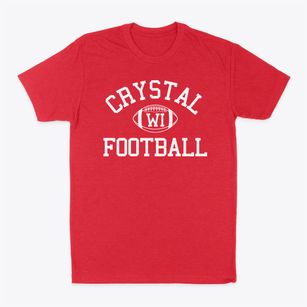 Crystal Wisconsin Football Classic Dad T-Shirt