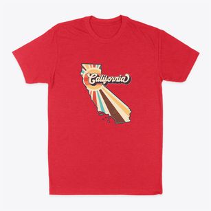  California Retro Art Classic Dad T-Shirt