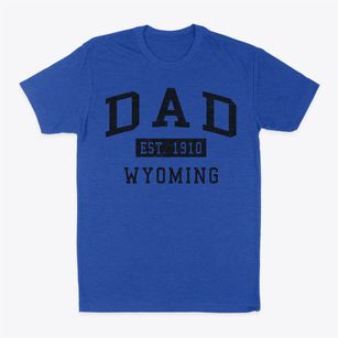 Dad Wyoming Classic Established Classic Dad T-Shirt