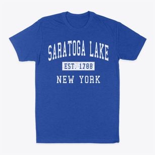 Saratoga Lake New York Classic Established Classic Dad T-Shirt