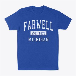 Farwell Michigan Classic Established Classic Dad T-Shirt