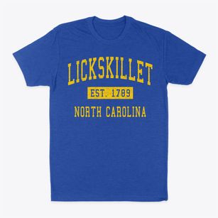 Lickskillet North Carolina Classic Established Classic Dad T-Shirt