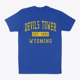 Devils Tower Wyoming Classic Established Classic Dad T-Shirt