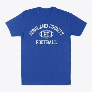 Highland County High School Classic Football Classic Dad T-Shirt