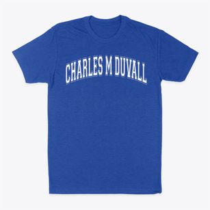 Charles M Duvall Elementary School Varsity Arch Classic Dad T-Shirt