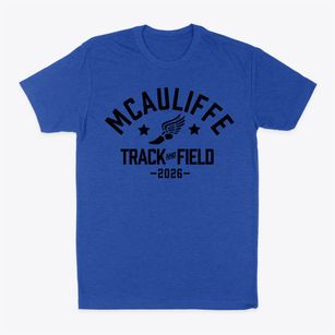 Christa Mcauliffe Middle School Track and Field Classic Dad T-Shirt