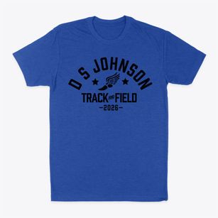 D S Johnson Elementary School Track and Field Classic Dad T-Shirt