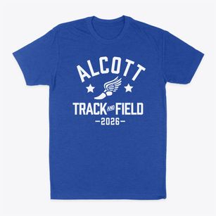 Alcott Elementary School Track and Field Classic Dad T-Shirt