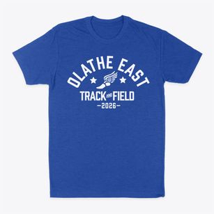 Olathe East High School Track and Field Classic Dad T-Shirt