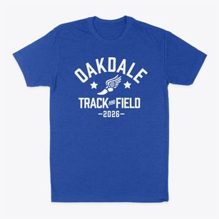 Oakdale Elementary School Track and Field Classic Dad T-Shirt
