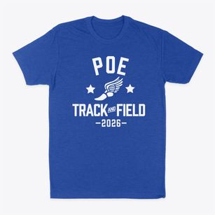 Poe Magnet Elementary School Track and Field Classic Dad T-Shirt