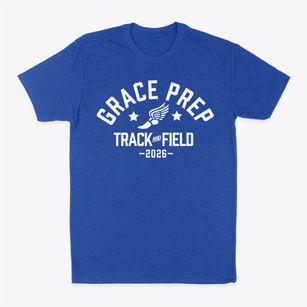 Grace Prep Academy Track and Field Classic Dad T-Shirt
