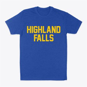 Highland Falls New York Classic Block Classic Dad T-Shirt
