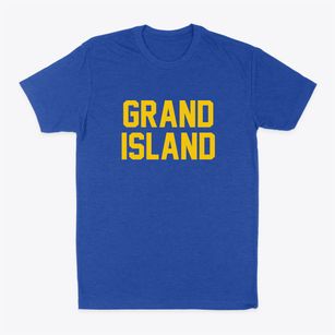 Grand Island New York Classic Block Classic Dad T-Shirt