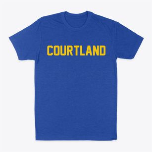 Courtland Wisconsin Classic Block Classic Dad T-Shirt