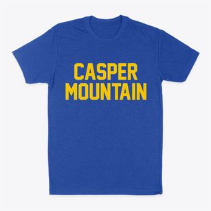 Casper Mountain Wyoming Classic Block Classic Dad T-Shirt