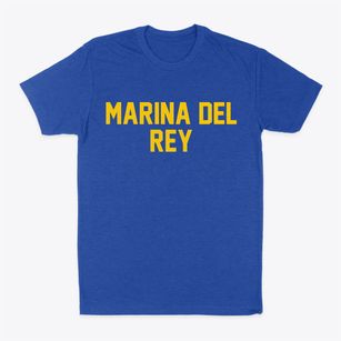 Marina Del Rey California Classic Block Classic Dad T-Shirt