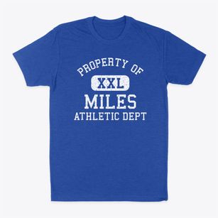 Miles Texas Athletic Dept Classic Dad T-Shirt