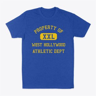 West Hollywood California Athletic Dept Classic Dad T-Shirt