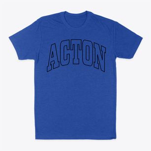 Acton Maine Trendy Block Classic Dad T-Shirt