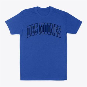 Des Moines Washington Trendy Block Classic Dad T-Shirt