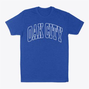 Oak City North Carolina Trendy Block Classic Dad T-Shirt
