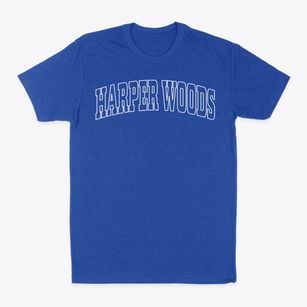 Harper Woods Michigan Trendy Block Classic Dad T-Shirt