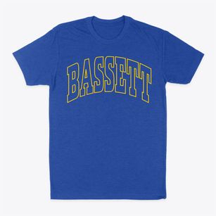 Bassett Iowa Trendy Block Classic Dad T-Shirt
