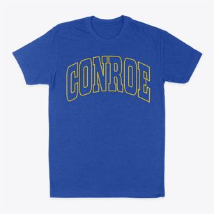 Conroe Texas Trendy Block Classic Dad T-Shirt
