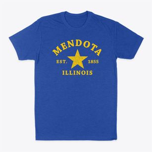 Mendota Illinois Star Classic Dad T-Shirt