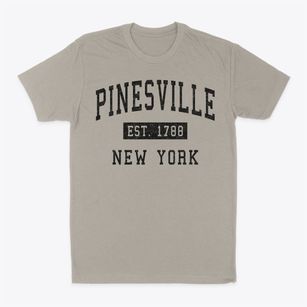 Pinesville New York Classic Established Classic Dad T-Shirt