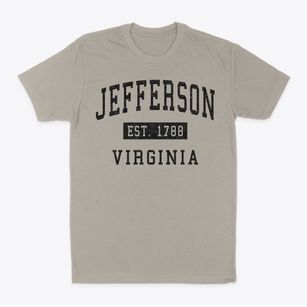 Jefferson Virginia Classic Established Classic Dad T-Shirt