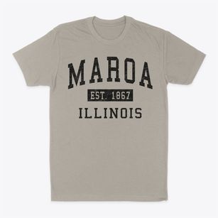 Maroa Illinois Classic Established Classic Dad T-Shirt