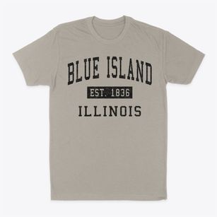 Blue Island Illinois Classic Established Classic Dad T-Shirt
