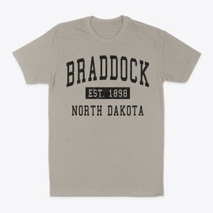 Braddock North Dakota Classic Established Classic Dad T-Shirt