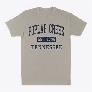 Poplar Creek Tennessee Classic Established Classic Dad T-Shirt