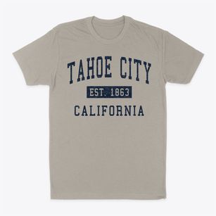 Tahoe City California Classic Established Classic Dad T-Shirt