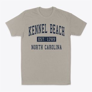 Kennel Beach North Carolina Classic Established Classic Dad T-Shirt