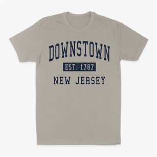 Downstown New Jersey Classic Established Classic Dad T-Shirt