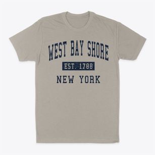 West Bay Shore New York Classic Established Classic Dad T-Shirt