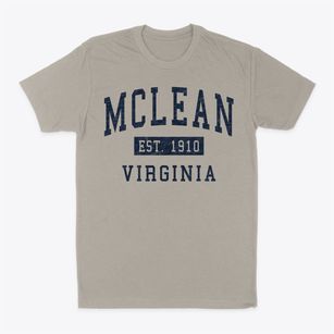 Mclean Virginia Classic Established Classic Dad T-Shirt