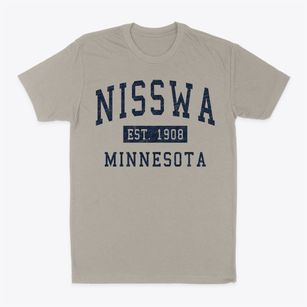 Nisswa Minnesota Classic Established Classic Dad T-Shirt